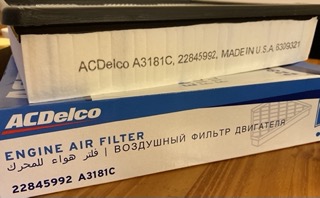 Filtro de aire ACDelco A3181C