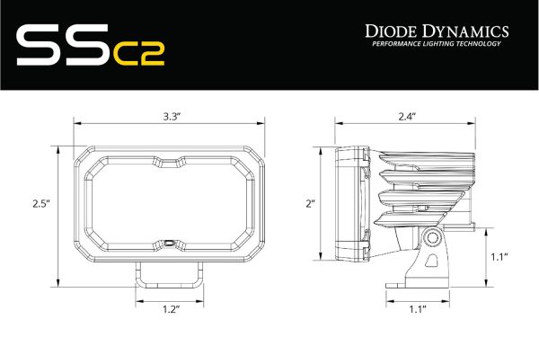Diode Dynamics SS2 Sport- 2" AMBAR (par) - Imagen 11