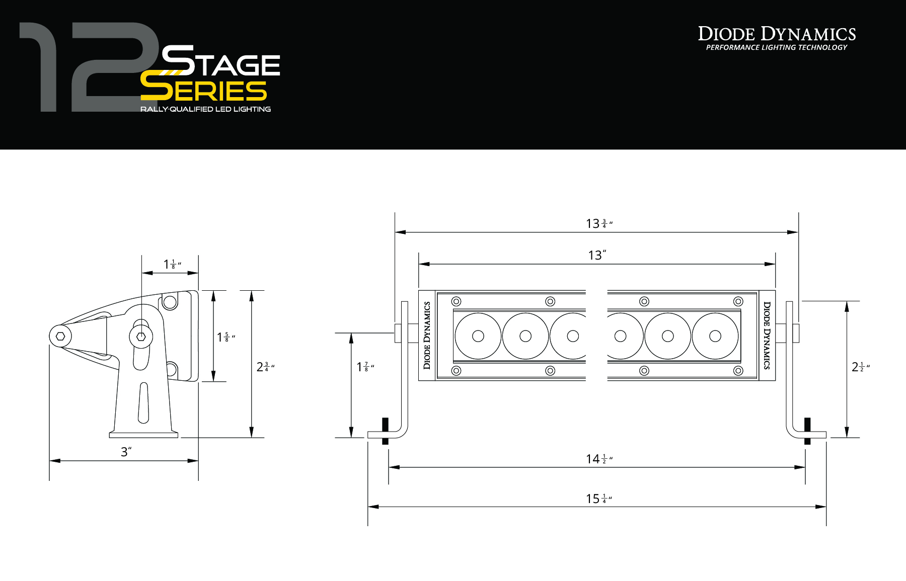 Barra Luz Blanca Diode Dynamics SS12 SAE Driving