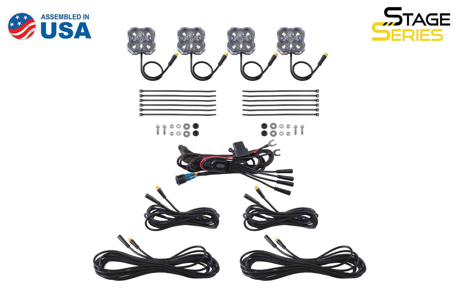 Luces de roca Stage Series Single-Color LED Rock Light Kit (pack-4 / pack-8) Producto a pedido