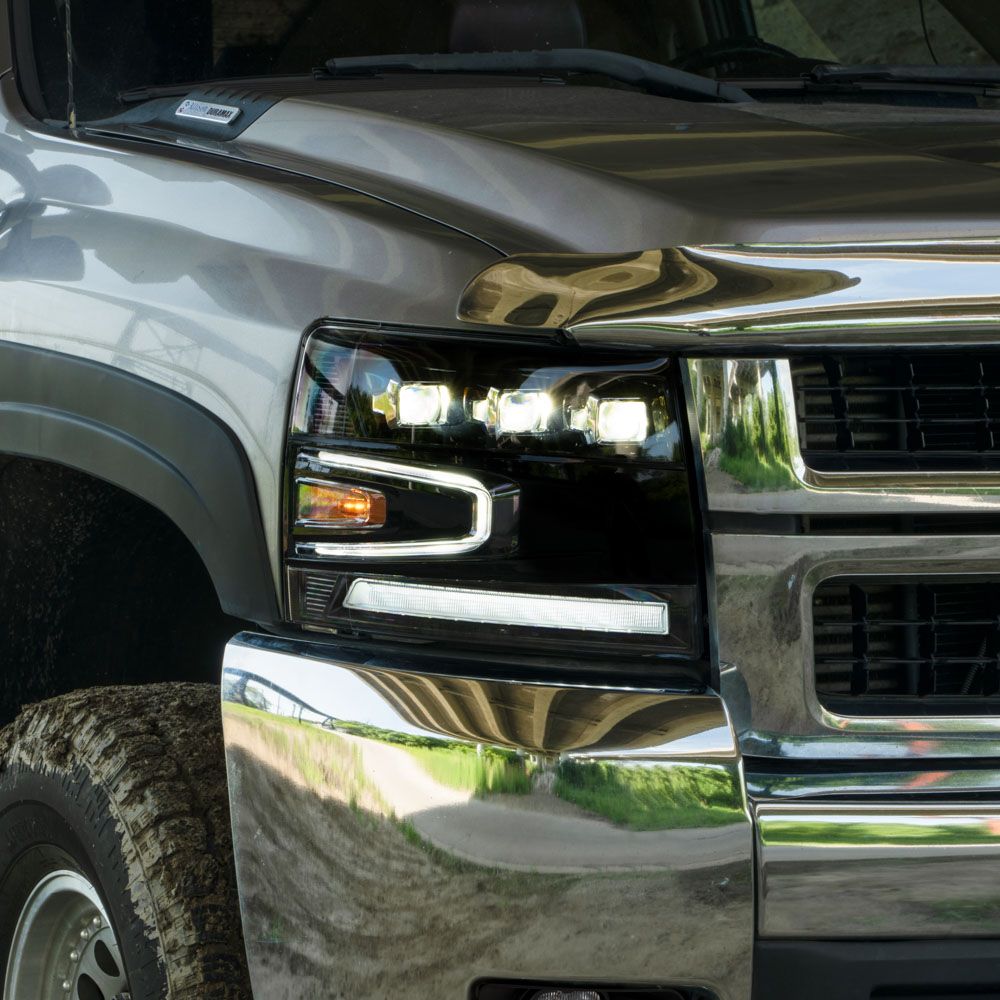 Opticos LED Chevrolet Silverado 2007-2013, proyector (par)