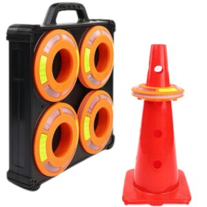 Luces LED secuenciales recargables para conos de seguridad / transito