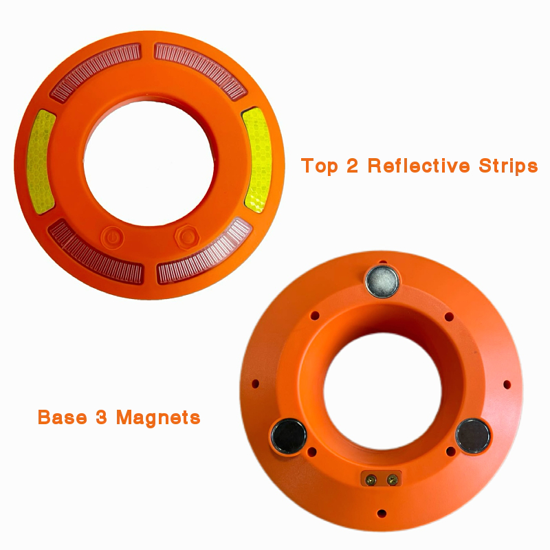 Kit 4 Anillos LED secuenciales recargables para conos de seguridad / transito - Imagen 10