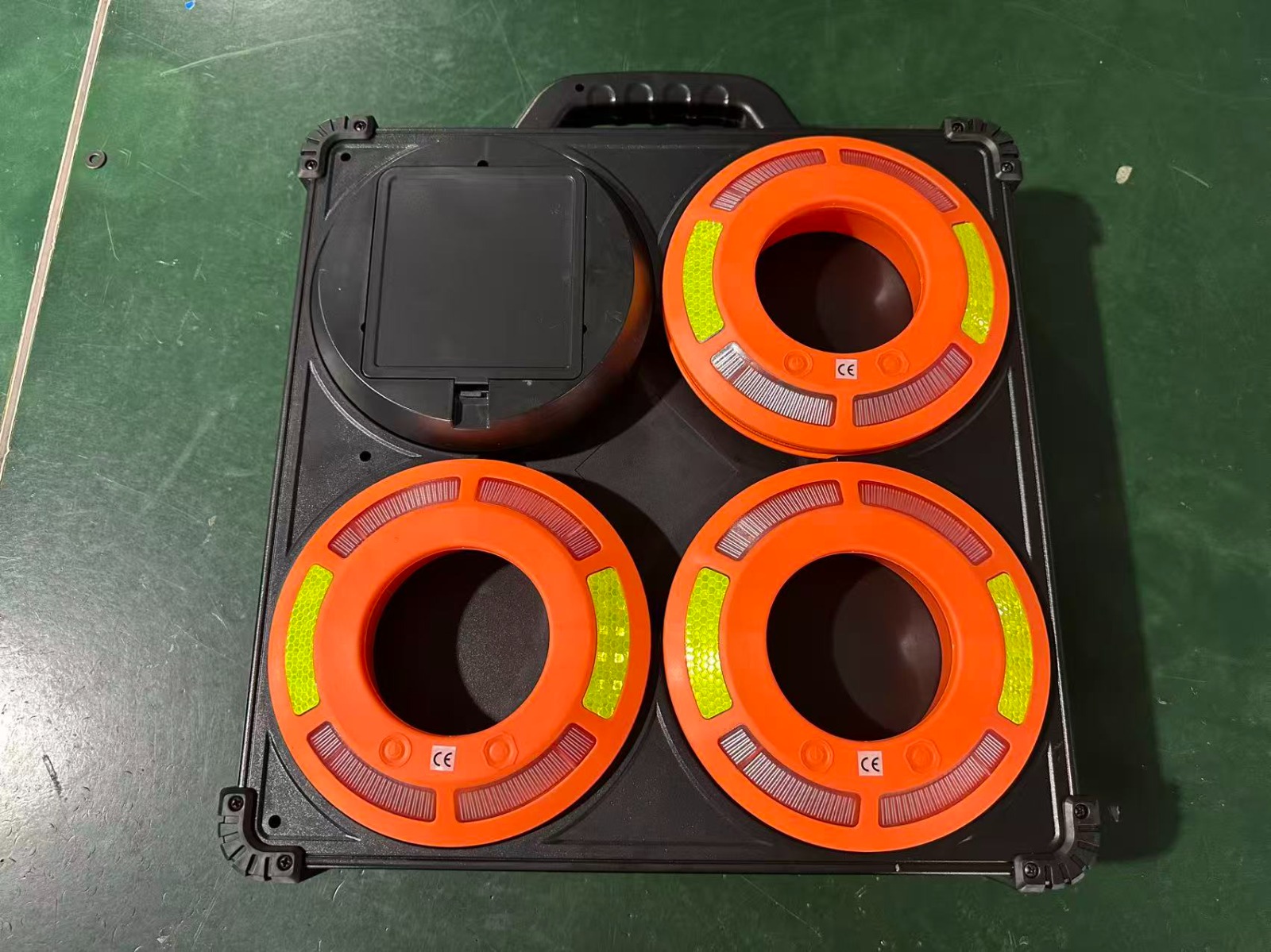 Kit 6 Anillos LED secuenciales recargables para conos de seguridad / transito - Imagen 8