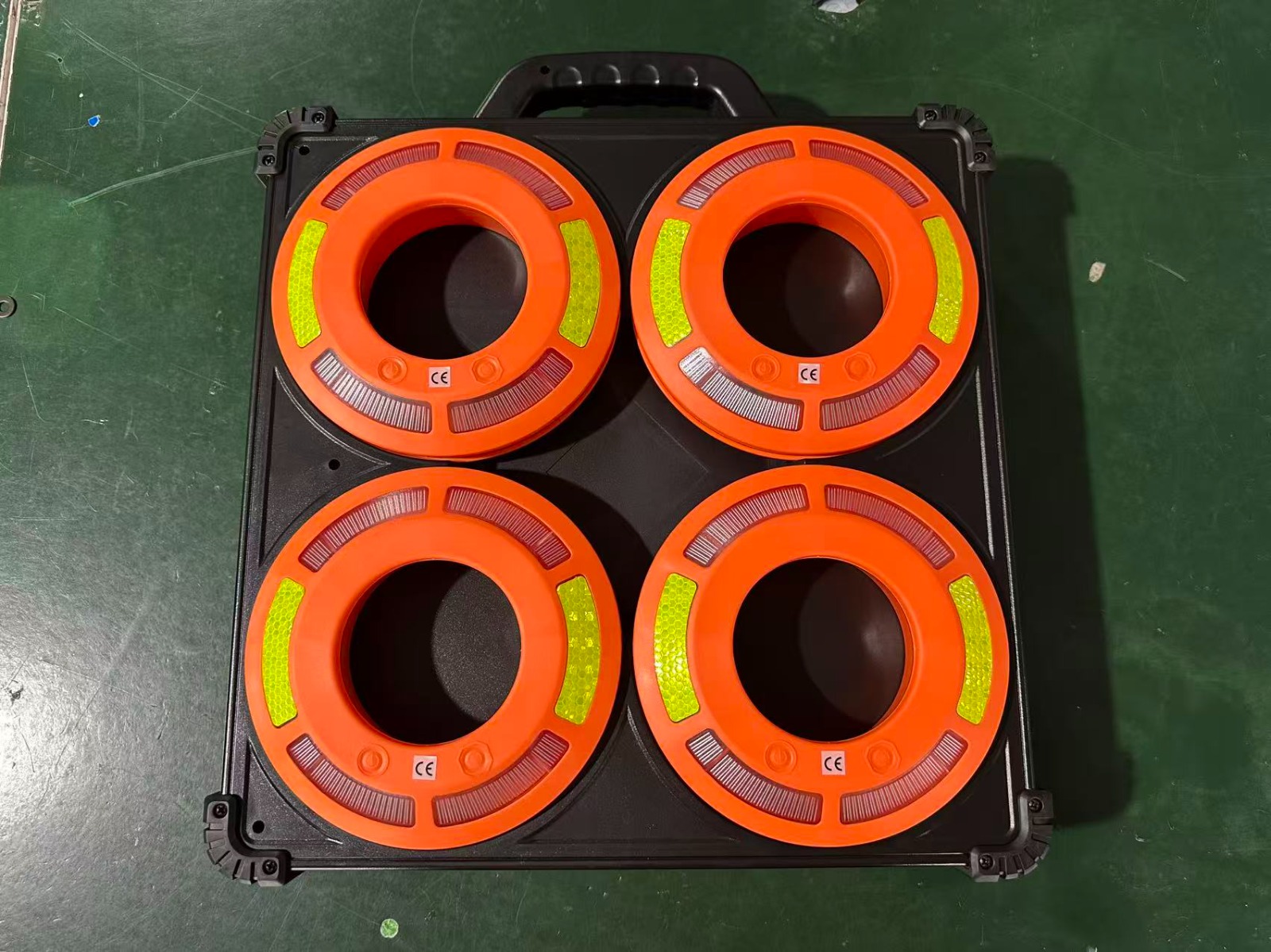Kit 6 Anillos LED secuenciales recargables para conos de seguridad / transito - Imagen 7